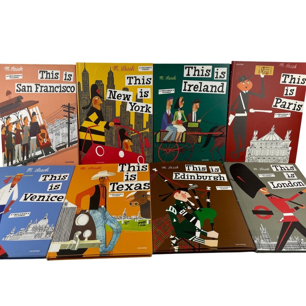 M. Sasek This Is Travel Book Series Set of 8 Children's Classics Hardcover